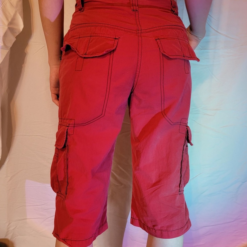Perfect condition red cargo shorts